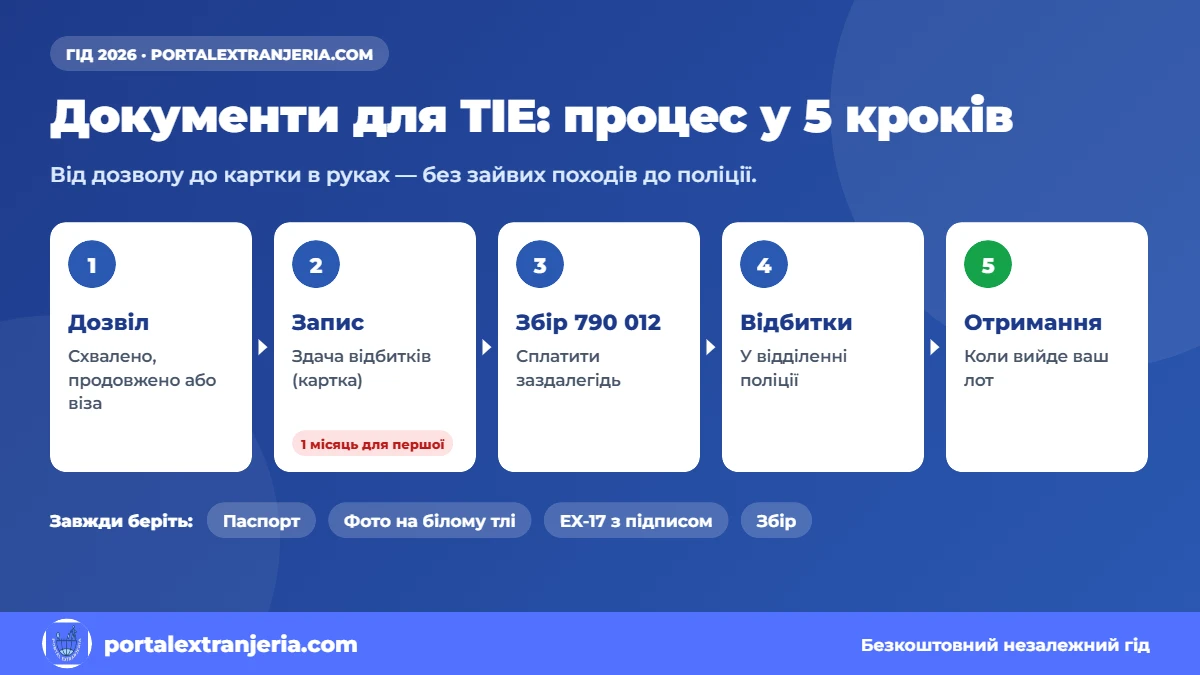 Документи для TIE: 5 кроків від дозволу до отримання картки